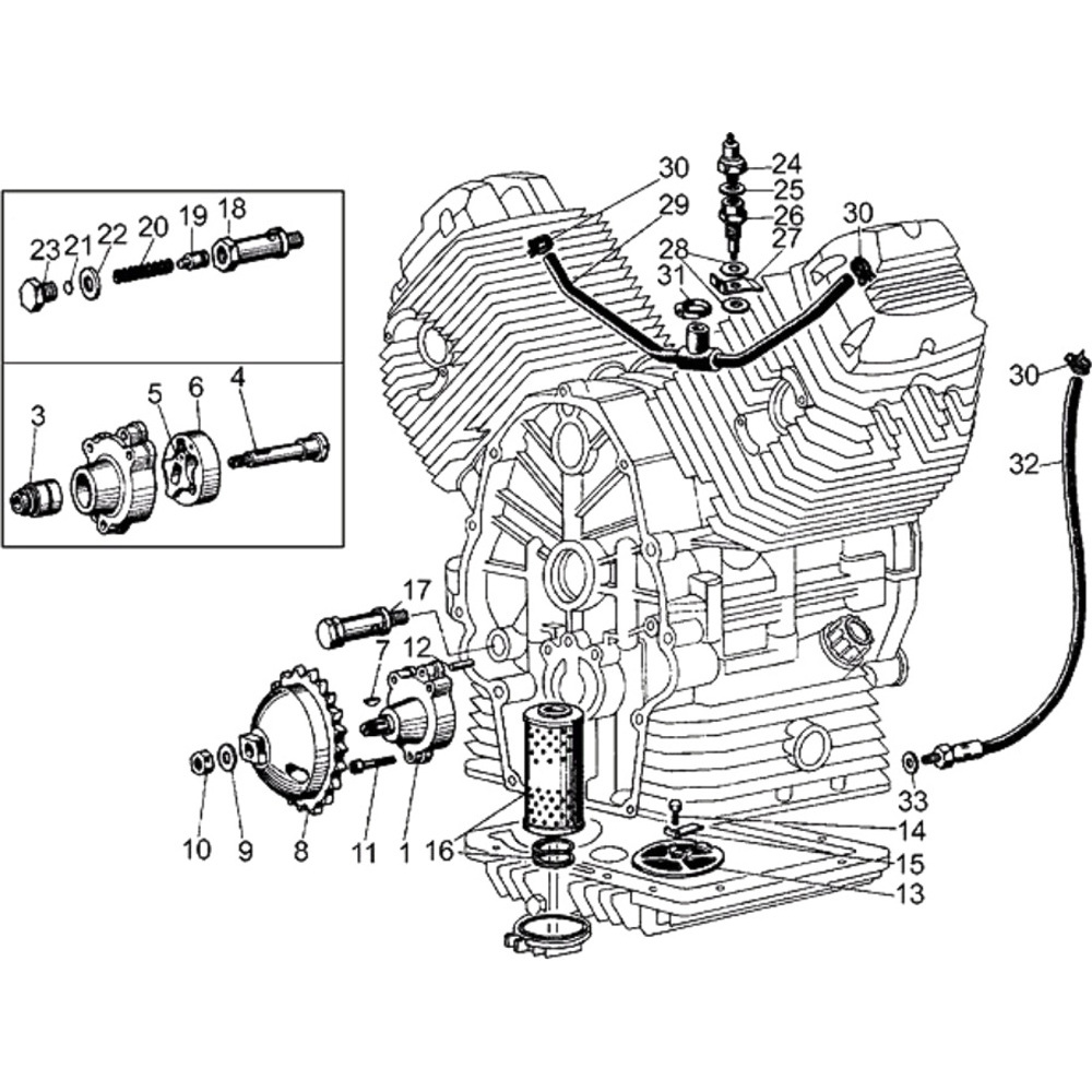 Moto Guzzi V 35 - Motore