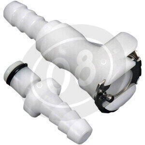 Fuel hose joint 6mm quick disconnect single valve - Pictures 2