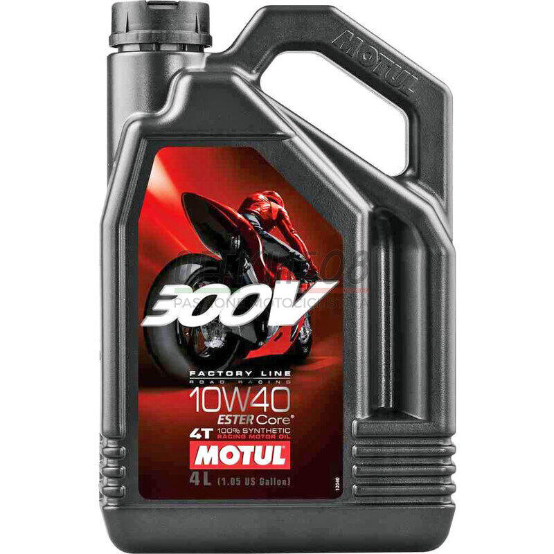 Olio motore 4T Motul 10W-40 300V Road Racing 4lt