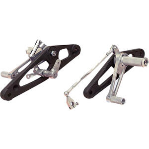 Kit pedane arretrate per Honda CB 500 Four K freno a tamburo Tarozzi alluminio fissi