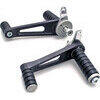Universal rearset kit Tarozzi fixed rubber footpegs - Pictures 1