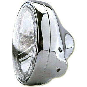 Faro anteriore 7'' Lucas alogeno lente liscia cromo