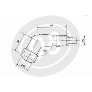 Spark plug NGK YB05F 120° 14mm short black - Pictures 3