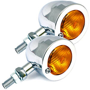 Clignotant halogène Bullet Type3 chrome paire
