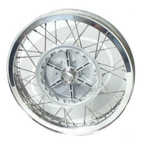 Spoke wheel Moto Guzzi Serie Grossa 18''x2.15 - 18''x2.50 CNC kit complete - Pictures 2