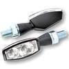 Coppia frecce led Highsider Blaze nero opaco - Foto 1