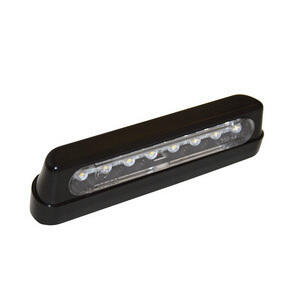 Luce targa led Stripe nero
