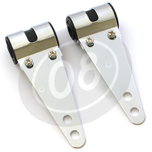 Headlight bracket side mounting Classic chrome pair - Pictures 2