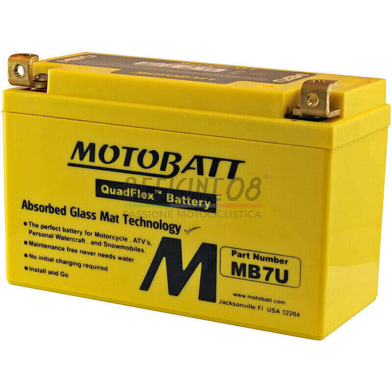 Batteria di accensione Motobatt MB7U 12V-6.5Ah