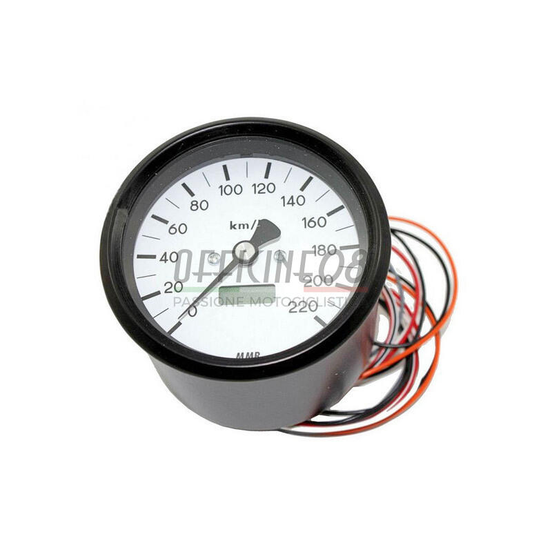 Electronic speedometer MMB Classic body black dial white