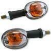Coppia frecce alogene Oval lunghe nero trasparente - Foto 1