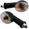 Coppia frecce alogene Oval mini lunghe nero trasparente - Foto 1