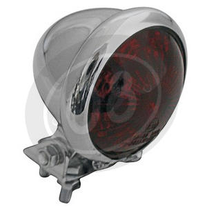 Led tail light Bates Style chrome - Pictures 7