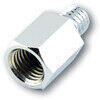 Adattatore specchietto maschio destro M10 - femmina destro M8 cromo - Foto 1