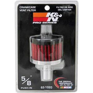 Crankcase vent filter 16mm cilindrical K&N - Pictures 2
