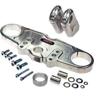 Fork bridge Ducati 900 Super Sport Superbike conversion kit ABM grey - Pictures 2