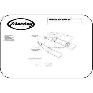 Finale di scarico per Yamaha XJR 1200 Marving Master cromo coppia - Foto 2