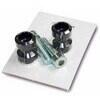 Supporto cavalletto posteriore M8 Zieger nero coppia - Foto 1