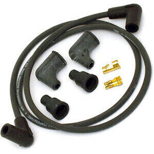 Ignition cable 7mm kit Dynatek black suppression 90° 2 cylinders