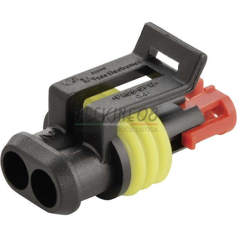 Electrical cable connector housing 2 pins SuperSeal male