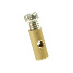 Cable locking nipple to screw throttle 5.5x10mm brass