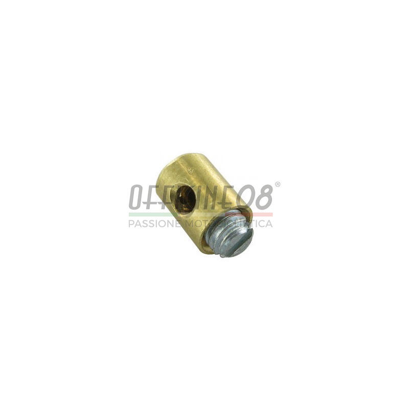 Cable locking nipple to screw throttle 5.5x7.5mm brass