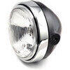 Halogen headlight 5.3/4'' LSL Scrambler black rim chrome - Pictures 1