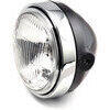 Halogen headlight 5.3/4'' LSL Scrambler black rim chrome