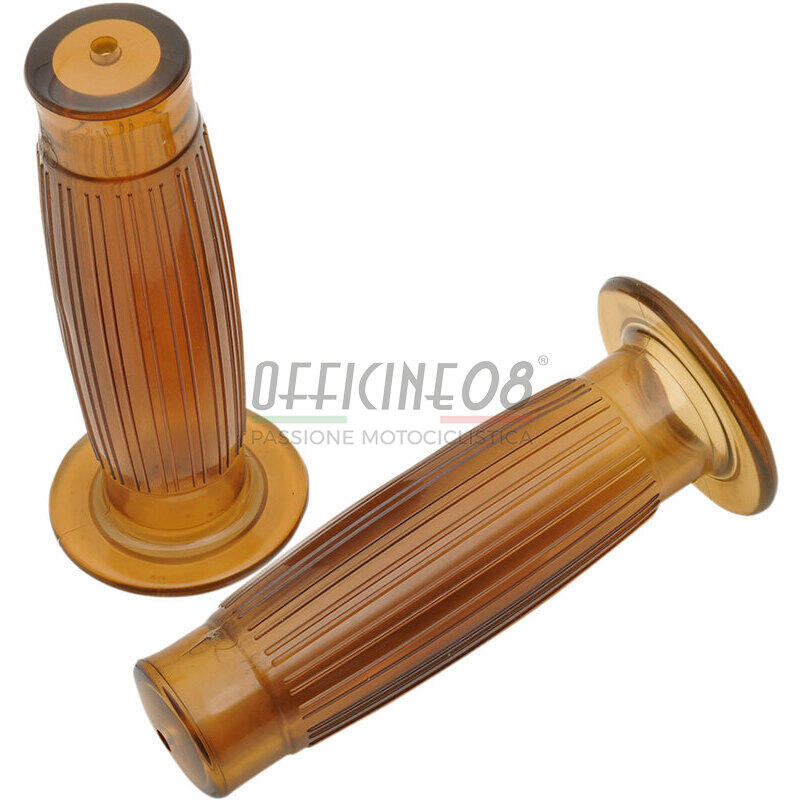 Handlebar grips Old Style 22mm brown translucent