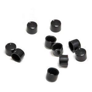 Hexagonal head bolt cover M5-M8 plastic black set 10pc