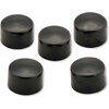 Hexagonal head bolt cover M10 plastic black set 5pc