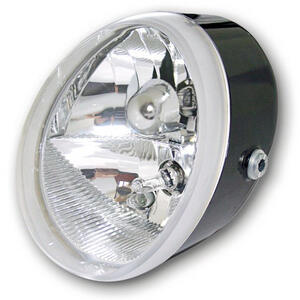 Halogen headlight Oval black