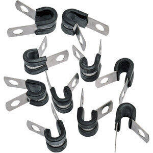P-clip 5mm inox set 10pz