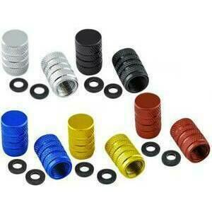 Tire valve stem caps Pro Bolt alloy pair