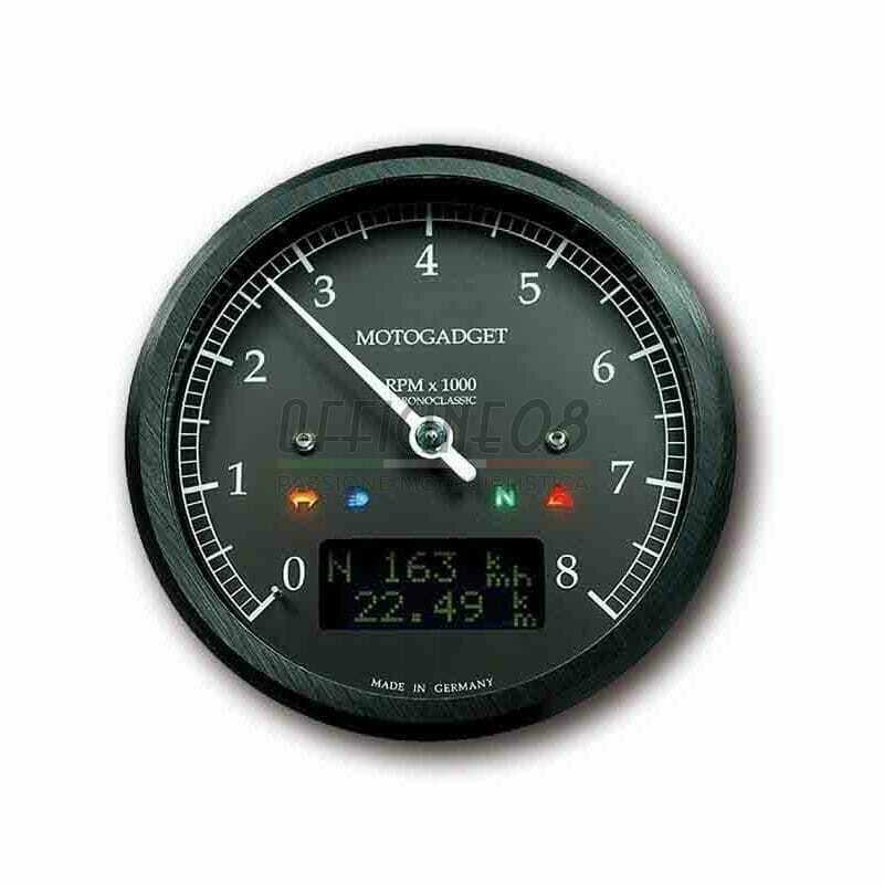 Electronic multifunction gauge Motogadget ChronoClassic Tacho 8K Dark