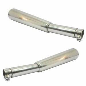 Exhaust muffler Moto Guzzi V 11 Mistral conical pair - Pictures 6