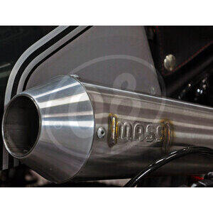 Exhaust muffler Mass Cafe Racer stainless - Pictures 2