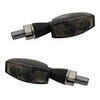 Coppia frecce led Highsider Blaze nero opaco con fanalino posteriore fumè - Foto 1