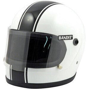 Motorcycle helmet full face Bandit Integral white/black