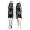 Twin rear dampers 290mm fork Emgo Classic body chrome spring black