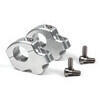 Coppia riser LSL arretrati 16/25mm manubrio 22mm grigio - Foto 1