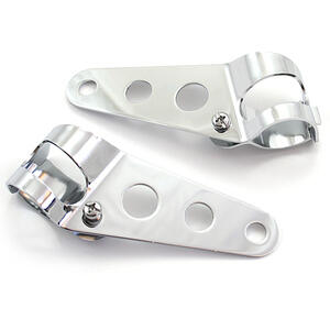 Supporto faro laterale Bobber cromo