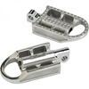Pedalino poggiapiedi per Harley-Davidson BiltWell Mushman guidatore/passeggero grigio coppia - Foto 1