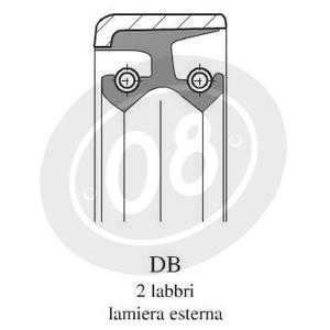 Engine oil seal 20x40x8mm Ariete DB - Pictures 2