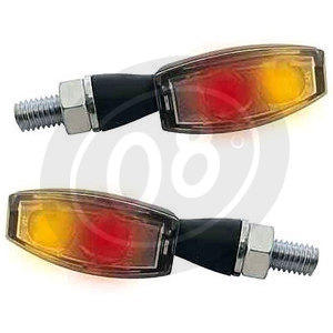 Led winkers Highsider Blaze taillight combo chrome pair - Pictures 3