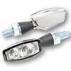 Coppia frecce led Highsider Blaze cromo con fanalino posteriore - Foto 1