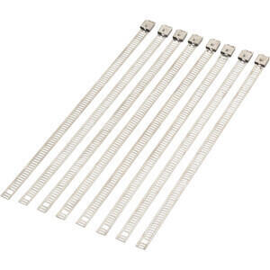 Fascette acciaio 205mm grigio set 8pz