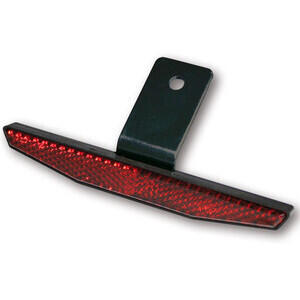 Reflector trasero 125x18mm completo rojo