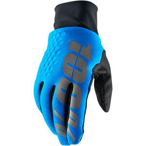 Motorcycle gloves 100% Brisker Hydromatic blue