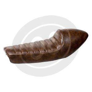 Universal motorcycle complete seat Cafe Racer brown dark - Pictures 3